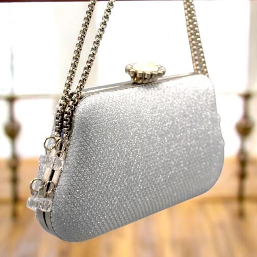 Rose Golden & Silver Clutch elegant design - Image 4