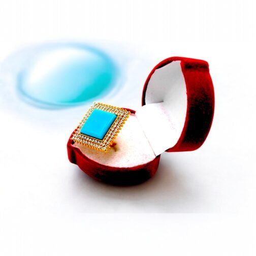 Turquoise Gemstone golden ring