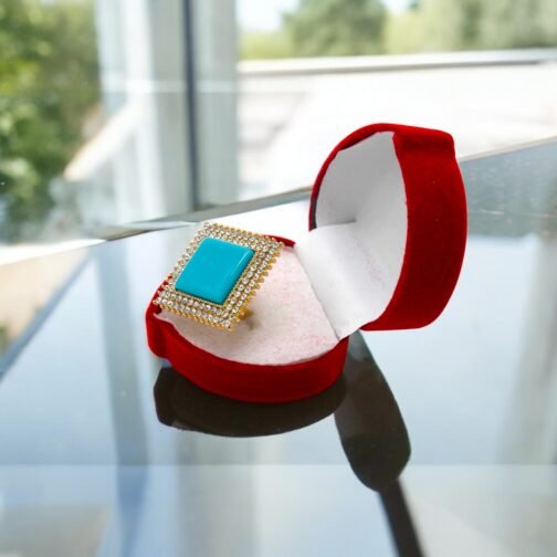 Turquoise Gemstone golden ring - Image 2