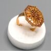 Cubic stylish ring with embedded stone - Image 5
