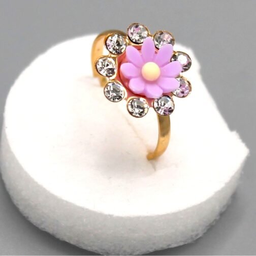 Kids flower rings in multi colors 10+1 - Image 3