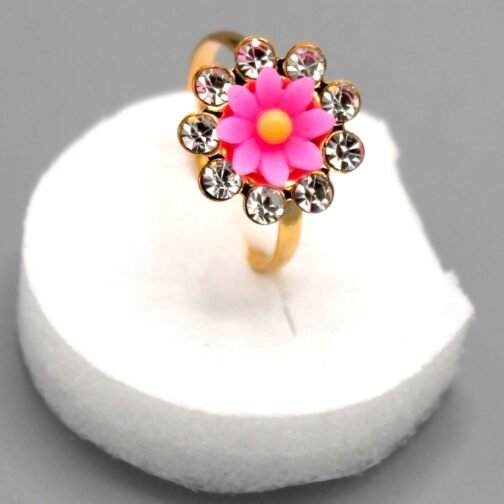 Kids flower rings in multi colors 10+1 - Image 4