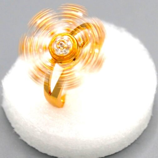 Spinning Flower ring for women's - Image 3
