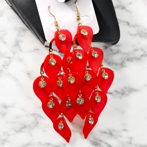Crystal drop ear rings for women's - Image 5