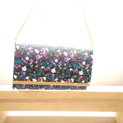 Fold over clutch floral printed - Image 3