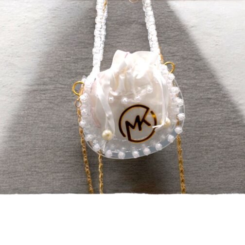 Crystal bag with pearl beaded for kids