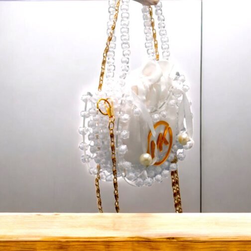 Crystal bag with pearl beaded for kids - Image 6