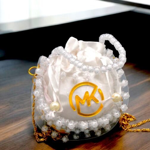 Crystal bag with pearl beaded for kids - Image 5