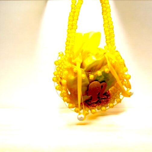 Crystal bag with pearl beaded for kids - Image 4