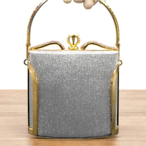 Golden sand glitter fancy Clutch