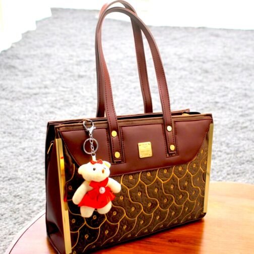 Velvet Tote Bags with front embroidery - Image 11