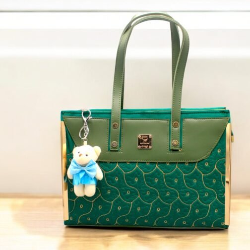 Velvet Tote Bags with front embroidery