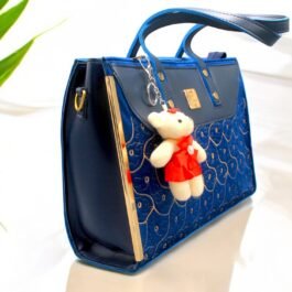 Velvet Tote Bags with front embroidery