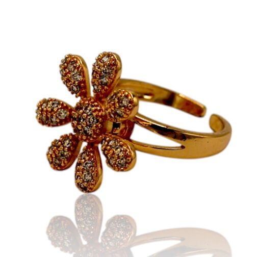 Spinning Flower ring for women's - Image 4