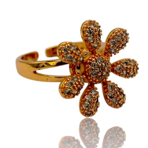 Spinning Flower ring for women's