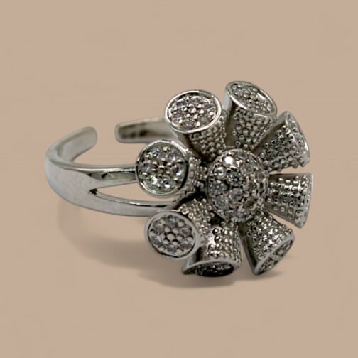 Spinning Flower ring for women's - Image 7