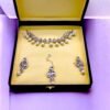 Diamond look newest crystal And Pearl Choker Set - Image 2