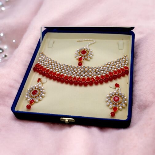 Delicate And Sober Set with Diamond Stones And Pearl - Image 8