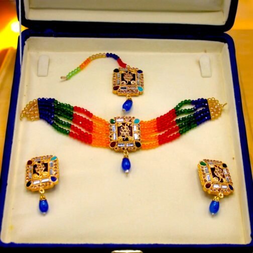 Hyderabadi Beautiful Stylish Choker Set - Image 5