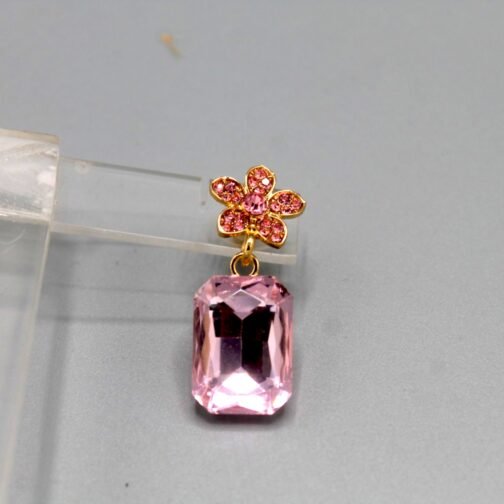 Chic Rectangle Glass Stone Earrings