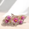 Colorful Flower shape Metal Hair Clip - Image 7