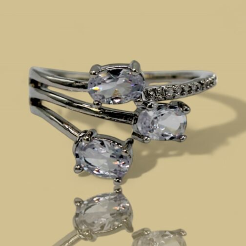 Crystal Stylish Silver Ring