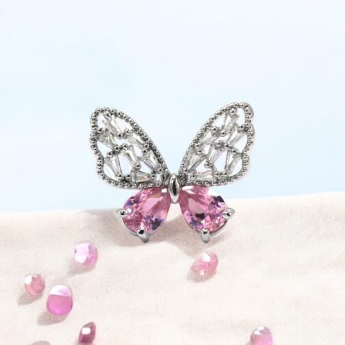 Silver Butterfly rings for women's
