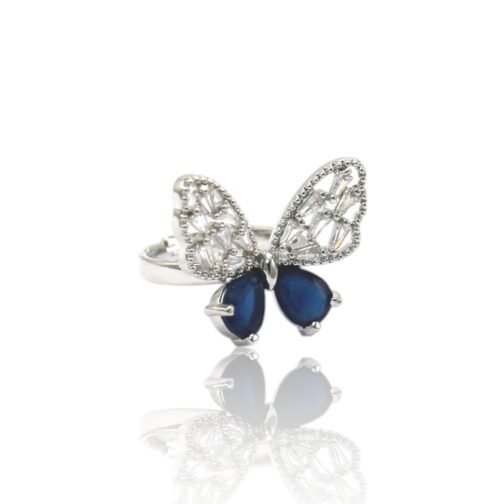 Silver Butterfly rings for women's - Image 8