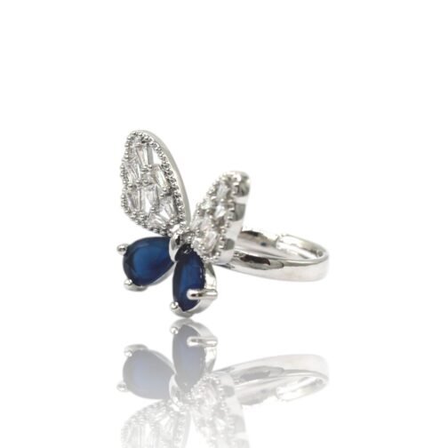 Silver Butterfly rings for women's - Image 7