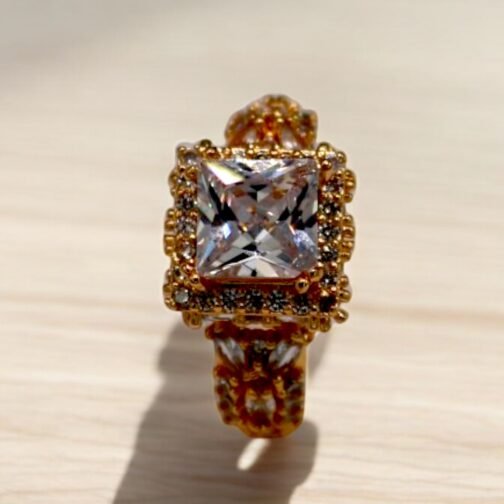 Vintage Rose Golden ring for women's - Image 2