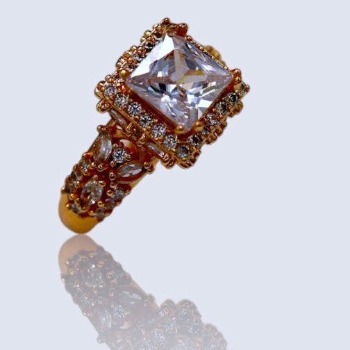 Vintage Rose Golden ring for women's - Image 3