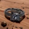 White zircon crystal ring - Image 3