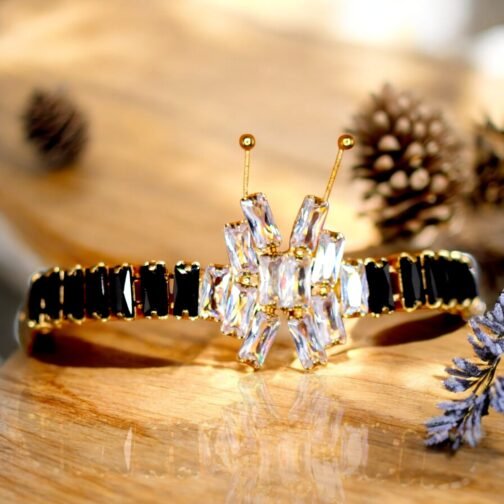 Butterfly vintage rhinestone bracelet