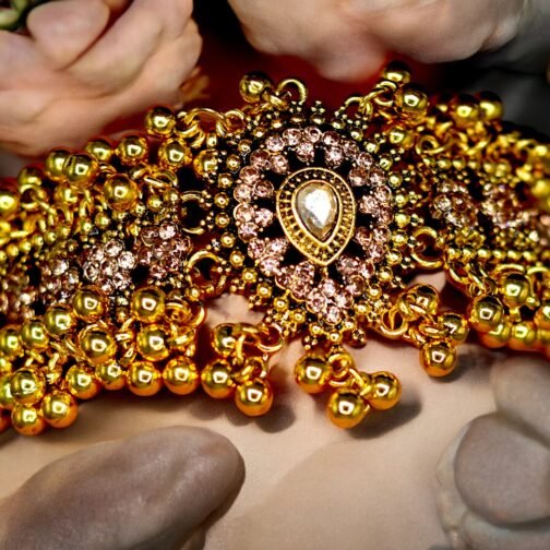Gold plated zircon bracelet