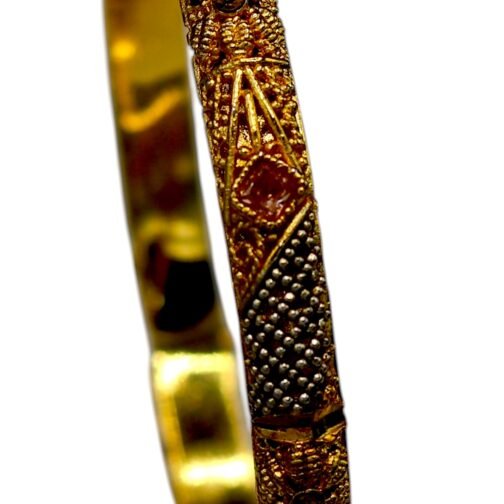 6 Gold plated bangles vintage style - Image 4